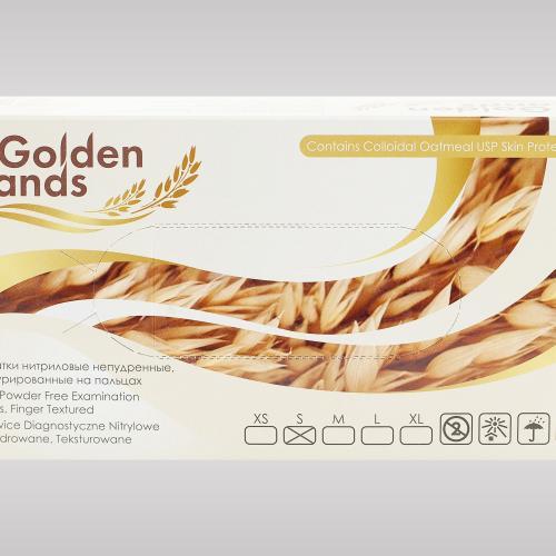 Перчатки нитриловые одноразовые Golden Hands с уникальным составом (200 штук) - фото 4 - id-p211491130