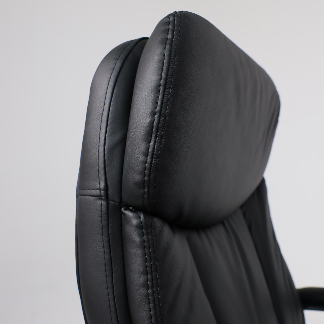 Кресло поворотное LEONARDO, натуральная кожа, чёрный - фото 9 - id-p211491312