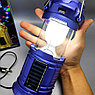 Раздвижной кемпинговый фонарь Colorful Magic c диско лампой и солнечной батареей SX-6888T / 3 вида свечения,, фото 8