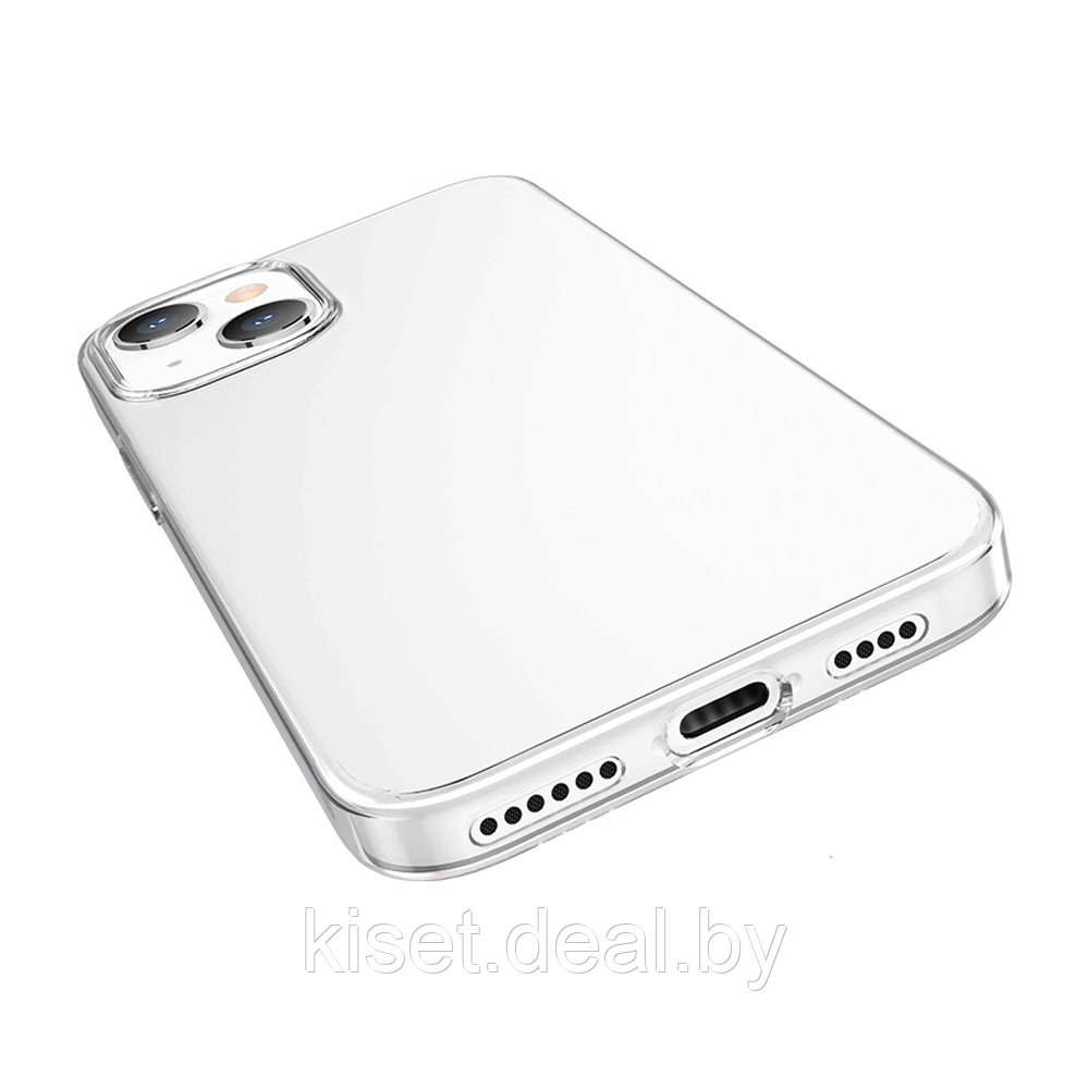 Силиконовый чехол Hoco для iPhone 14 прозрачный - фото 2 - id-p211494312