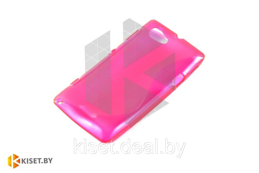 Силиконовый чехол для Sony Xperia L, розовый - фото 1 - id-p211494268