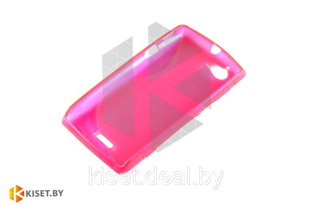 Силиконовый чехол для Sony Xperia L, розовый - фото 2 - id-p211494268