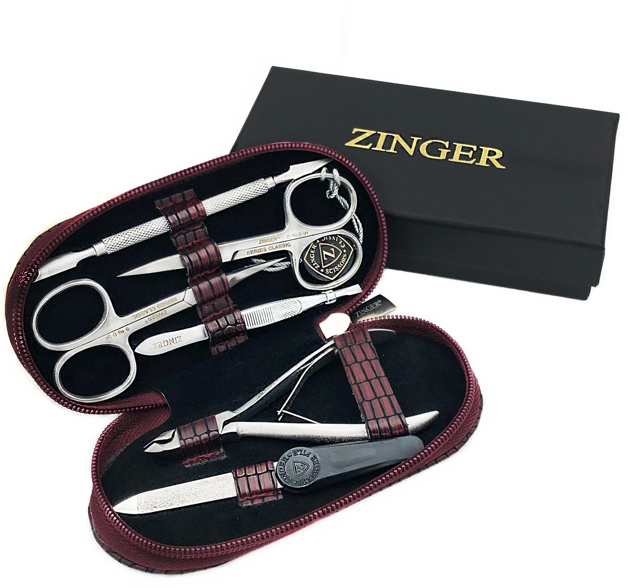 Маникюрный набор Zinger 7104 S (6 предметов) ЗМЕЯ - фото 2 - id-p206460580