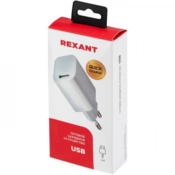 Сетевое зарядное устройство Rexant USB (3А) Белый - фото 6 - id-p211503148