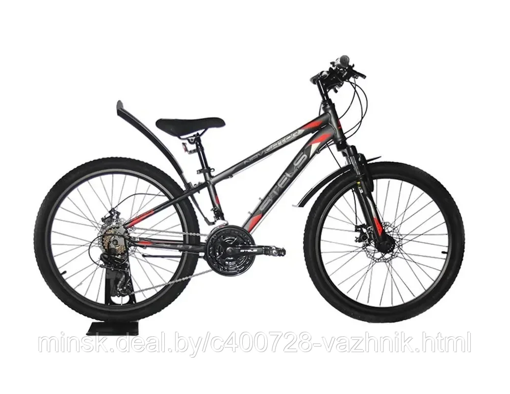 Велосипед Stels Navigator 400 MD 24 V010( серо-красный 2023) - фото 3 - id-p211503972