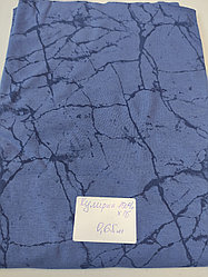 Кулирная гладь 100 % хлопок Мрамор синий (ОТРЕЗ 0.65 М)