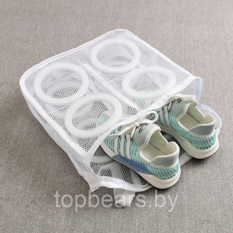 Мешок для стирки обуви в стиральной машине (L) 29х26х9 см. / Сумка - мешочек для деликатной стирки и сушки на - фото 8 - id-p211504449