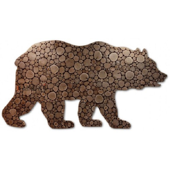 Панно Медведь из можжевельника 1800х970мм - фото 1 - id-p211504731