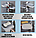 Полка - мыльница настенная Rotary drawer на присоске / Органайзер двухъярусный с крючком поворотный Черная с, фото 9