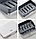 Полка - мыльница настенная Rotary drawer на присоске / Органайзер двухъярусный с крючком поворотный Черная с, фото 2