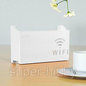 Пластиковый держатель для WiFi роутера белый SiPL, фото 3