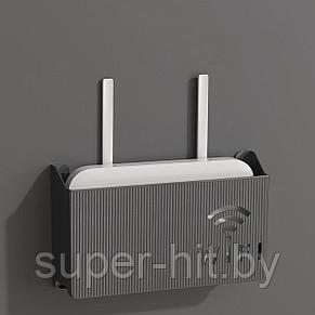 Пластиковый держатель для WiFi роутера черный SiPL, фото 2