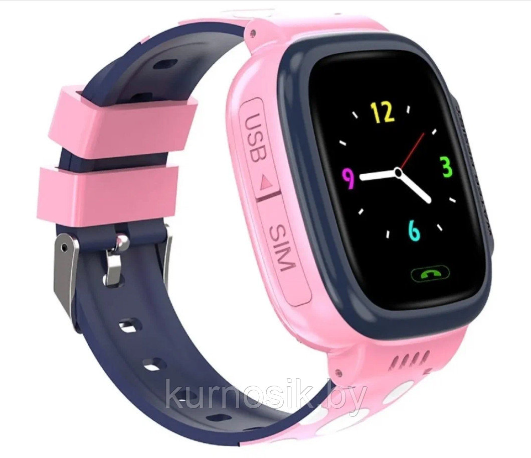 Детские умные часы Smart Baby Watch Y92 с GPS, камера, фонарик розовые - фото 5 - id-p208932010