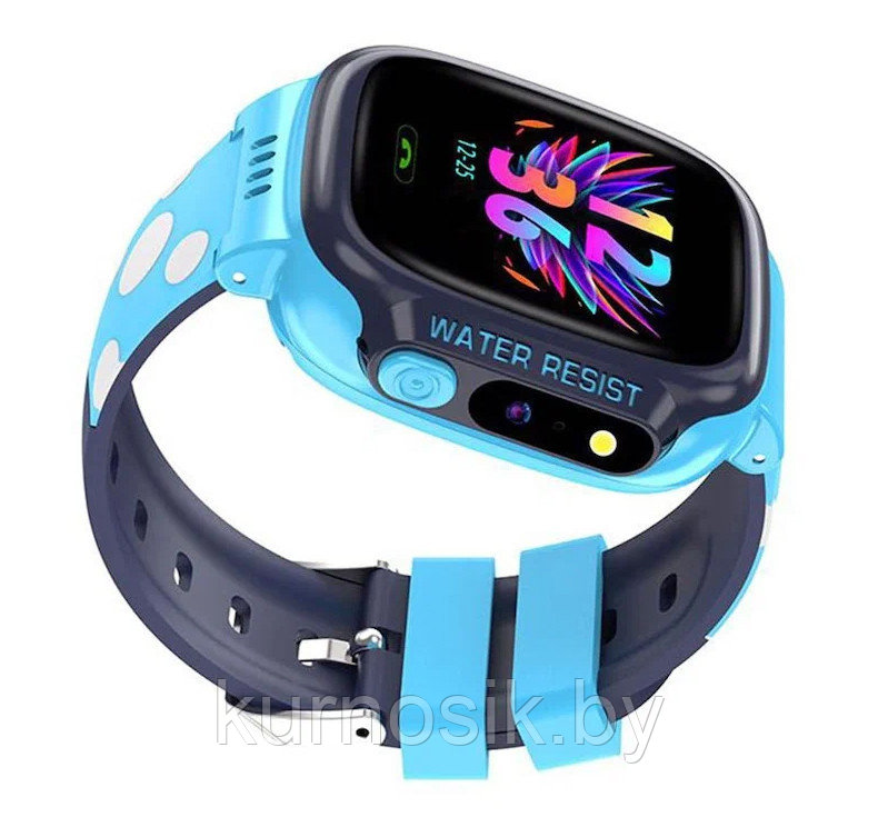 Детские умные часы Smart Baby Watch Y92 с GPS, камера, фонарик синие - фото 7 - id-p211513073