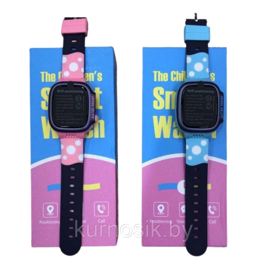 Детские умные часы Smart Baby Watch Y92 с GPS, камера, фонарик синие - фото 3 - id-p211513073