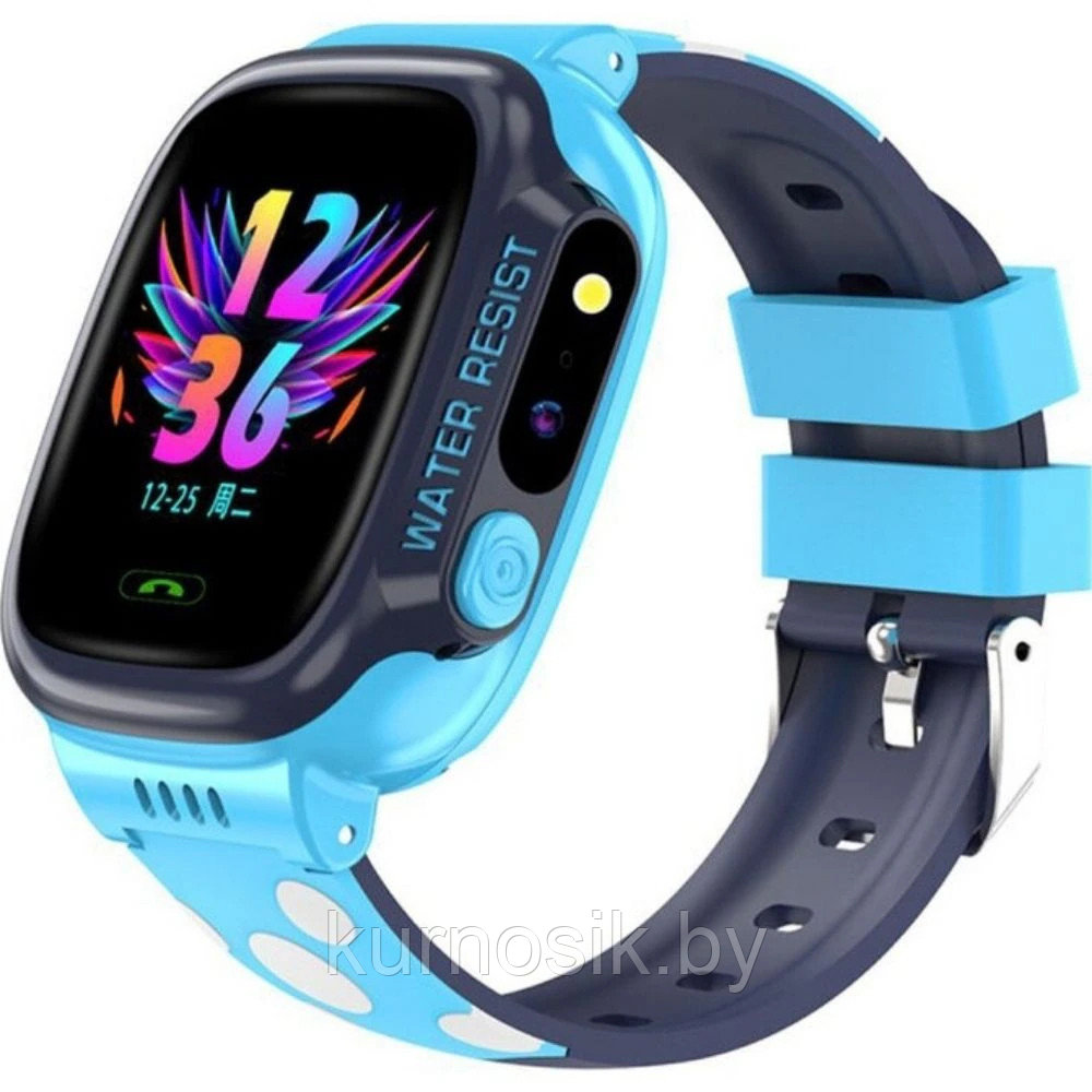 Детские умные часы Smart Baby Watch Y92 с GPS, камера, фонарик синие