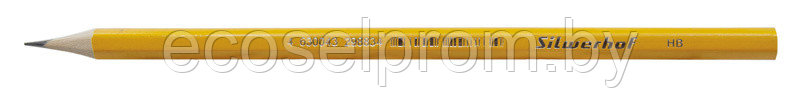 Карандаш чернографит. Silwerhof Basic 120637-00 HB шестигран. грифель 2мм корпус желтый ударопроч.гр