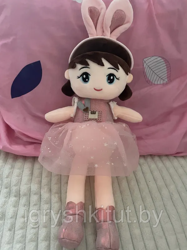 Мягкая игрушка Кукла Зайка, 40 см, разные цвета - фото 3 - id-p211513389
