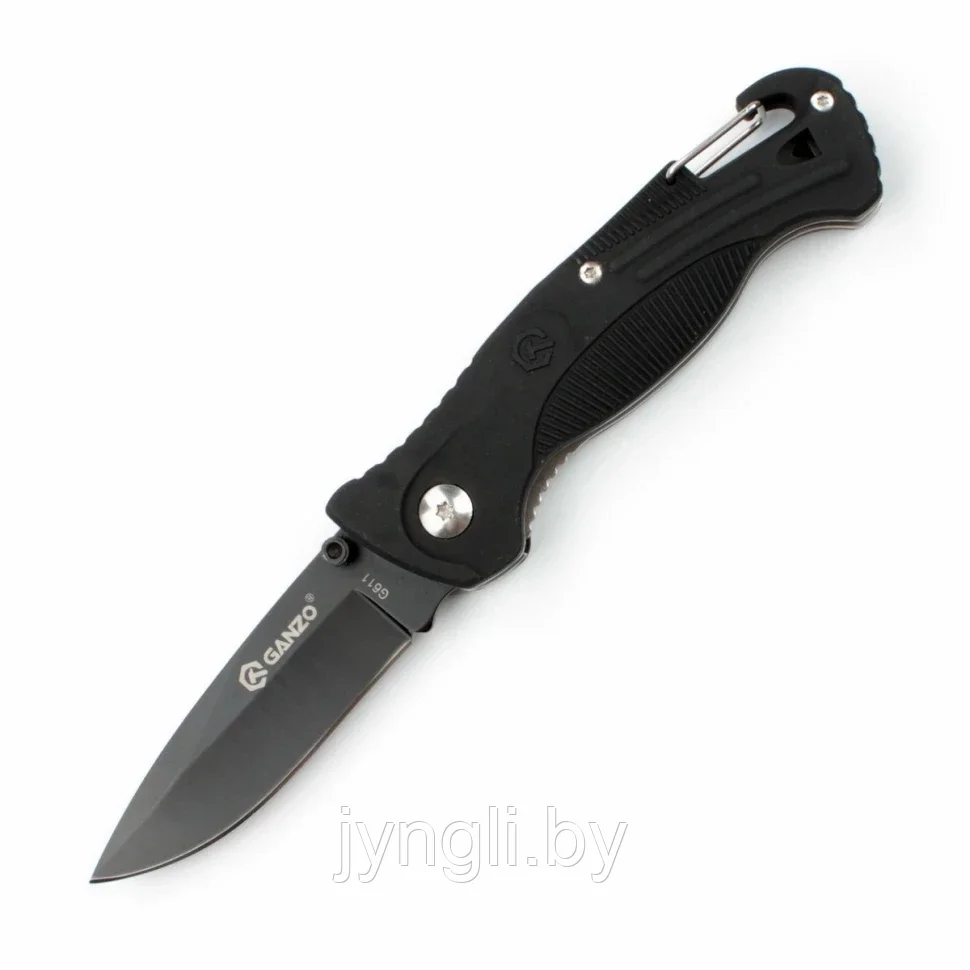Нож складной Ganzo G611 (черный) - фото 1 - id-p211513595