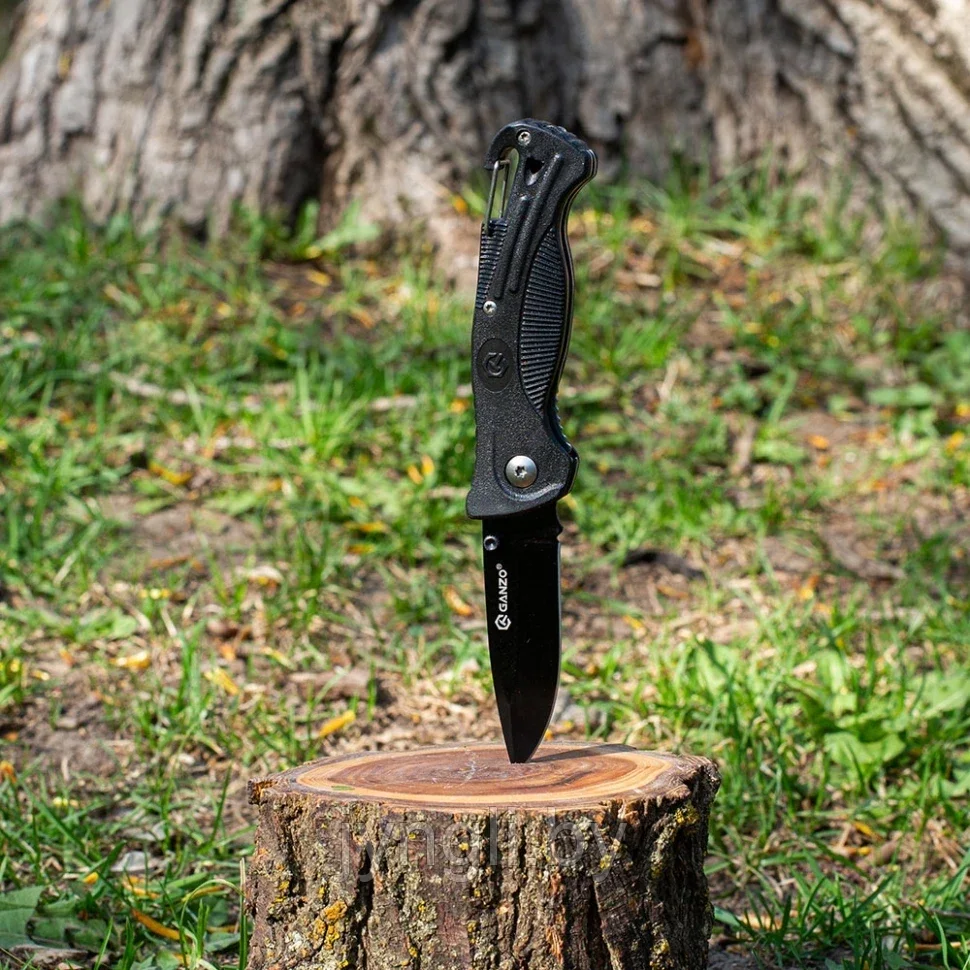 Нож складной Ganzo G611 (черный) - фото 7 - id-p211513595