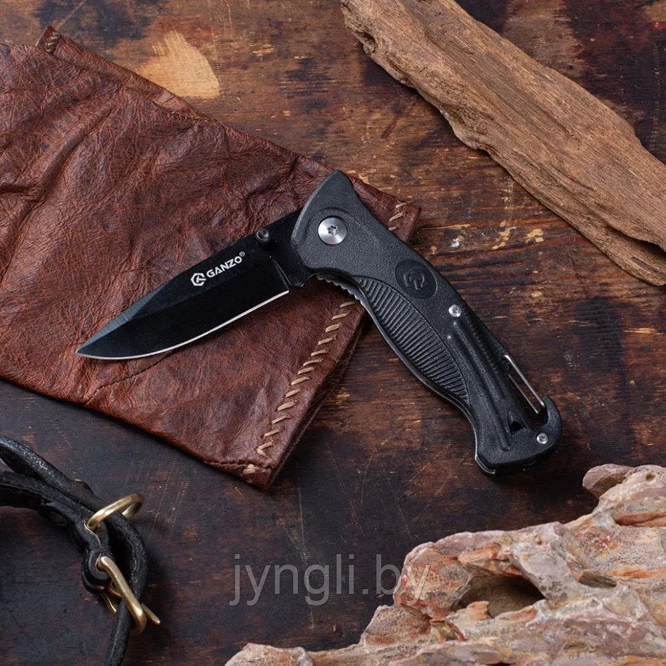 Нож складной Ganzo G611 (черный) - фото 6 - id-p211513595