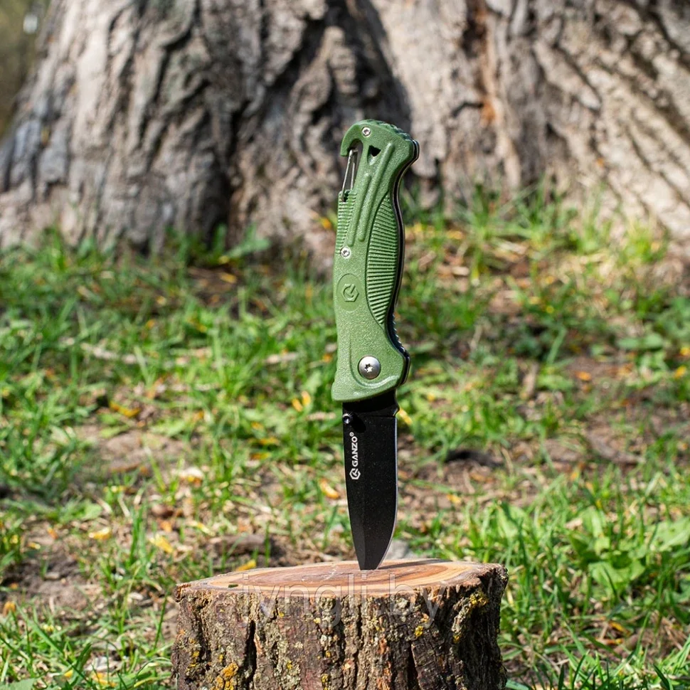 Нож складной Ganzo G611 (зеленый) - фото 6 - id-p211514077