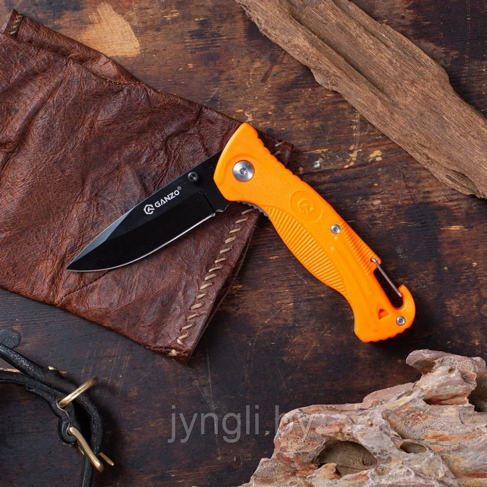 Нож складной Ganzo G611 (оранжевый) - фото 7 - id-p211514079