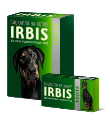 Биокапли на холку для собак средних и крупных пород ИРБИС "ФОРТЭ" (001063) - фото 1 - id-p211519821