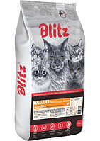 Сухой корм для кошек Blitz Sensitive Adult Cat All Breeds (индейка) 10 кг
