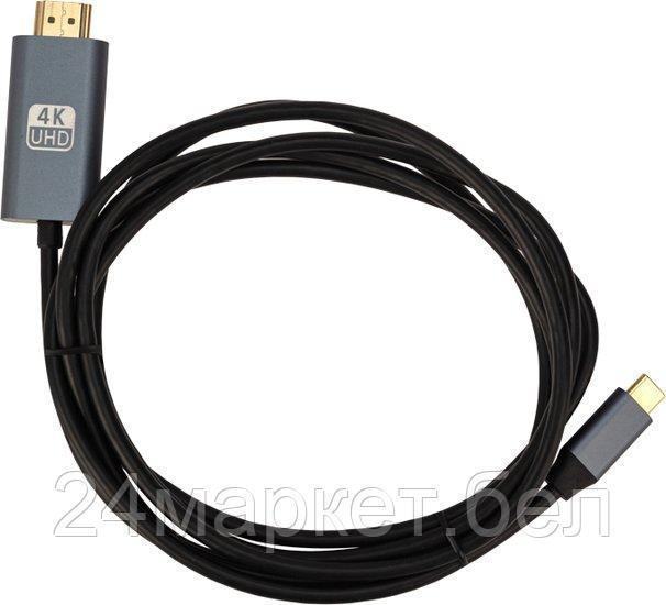 Кабель Rexant USB Type-C - HDMI 17-6402 (2 м, черный) - фото 1 - id-p211450492