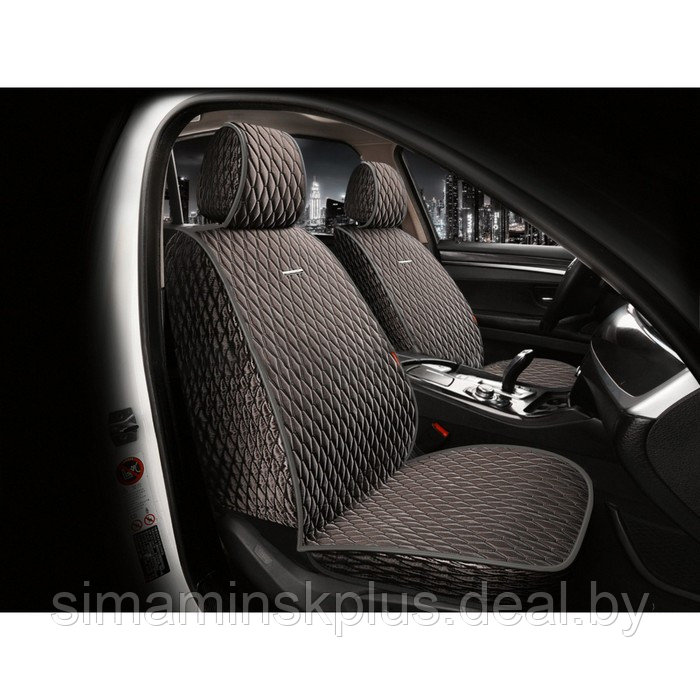 Накидки на передние сиденья CarFashion ICEBERG FRONT, цвет серый/серый/т.серый - фото 1 - id-p211520749