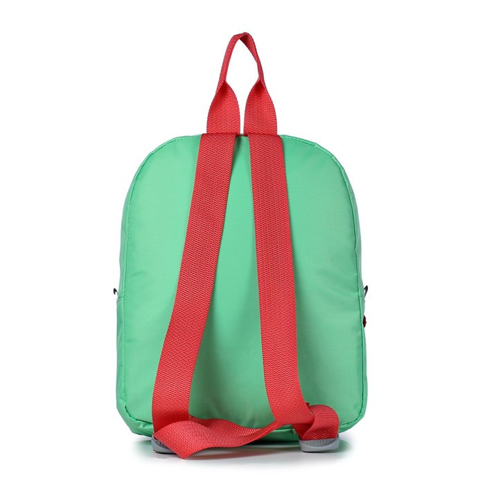 Рюкзак детский, отдел на молнии, цвет салатовый/красный 23х29х7,5см - фото 3 - id-p211520363