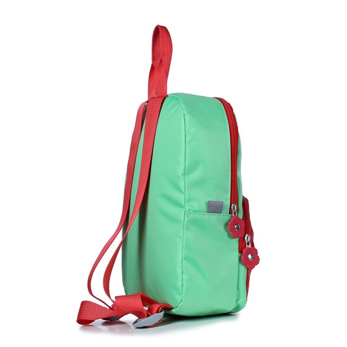 Рюкзак детский, отдел на молнии, цвет салатовый/красный 23х29х7,5см - фото 4 - id-p211520363