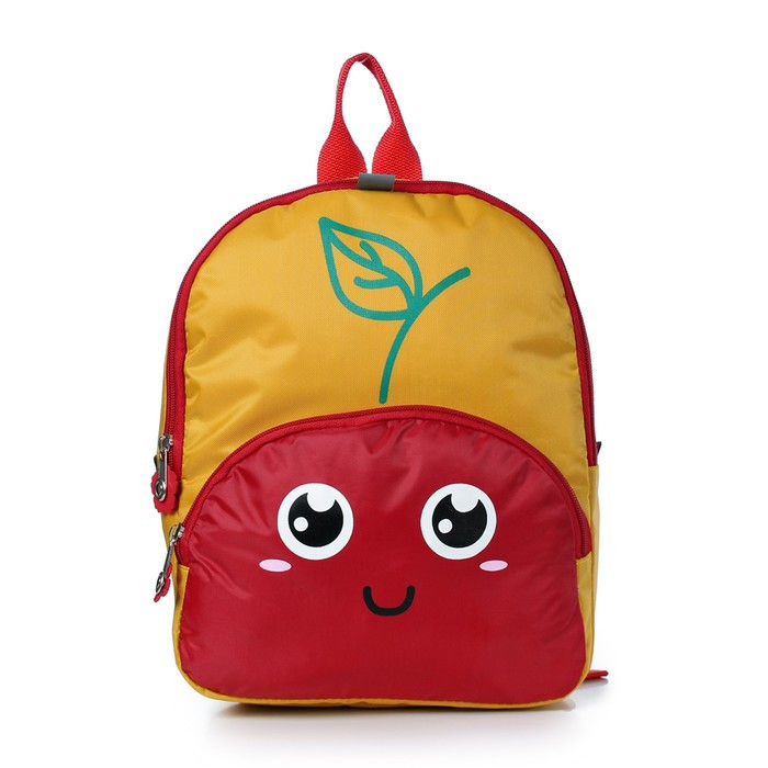 Рюкзак детский, отдел на молнии, цвет жёлтый/красный 23х29х7,5см - фото 1 - id-p211520364