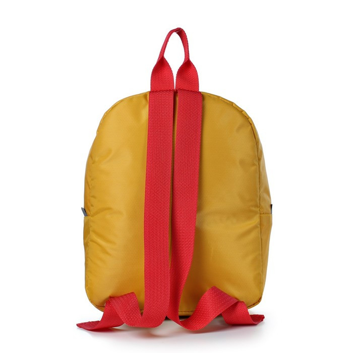 Рюкзак детский, отдел на молнии, цвет жёлтый/красный 23х29х7,5см - фото 3 - id-p211520364