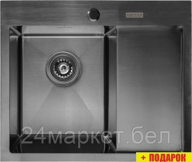 Кухонная мойка ARFEKA AF 650*505 L Black PVD Nano - фото 1 - id-p211451901