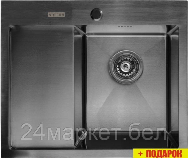 Кухонная мойка ARFEKA AF 650*505 R Black PVD Nano - фото 1 - id-p211451902