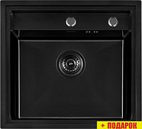 Кухонная мойка ARFEKA Eco AR 520*490 Black PVD Nano