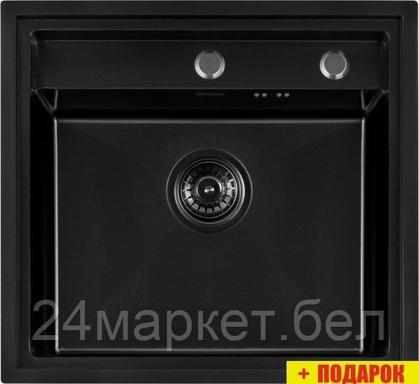 Кухонная мойка ARFEKA Eco AR 520*490 Black PVD Nano - фото 1 - id-p211451906