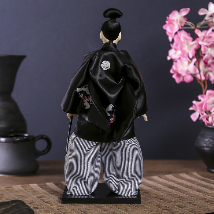 Кукла коллекционная "Самурай с саблей" 30х12,5х12,5 см - фото 4 - id-p211522762