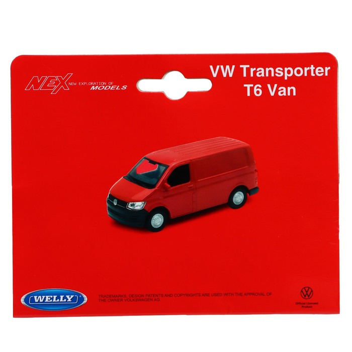 Модель машины Volkswagen Transporter T6 VAN, масштаб 1:38, МИКС - фото 5 - id-p211522613