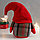 Кукла интерьерная "Дедуля Мороз в огромном красном колпаке" 22х15х10 см, фото 3