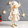 Кукла интерьерная "Девочка в кружевной юбочке с оленьими рожками и сердцем" 18х13х39 см, фото 2