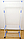 Напольная вешалка для одежды на колесиках передвижная, 2 полочки, фото 2