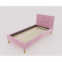 Кровать Пайли с орт.основанием 900х2000 Розовый Велюр