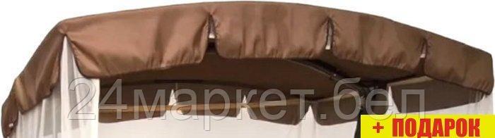Тент на качели Olsa Турин с противомоскитной сеткой (коричневый) - фото 1 - id-p211452270
