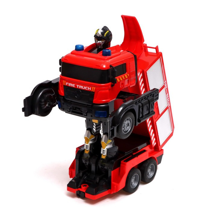 Робот радиоуправляемый «Пожарная машина», трансформируется, световые и звуковые эффекты - фото 5 - id-p211524113
