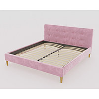 Кровать Пайли с орт.основанием 1600х2000 Розовый Велюр