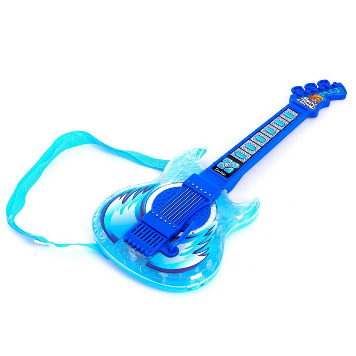 Игрушка музыкальная гитара «Играй и пой», с двойным микрофоном, звуковые эффекты - фото 4 - id-p211524409