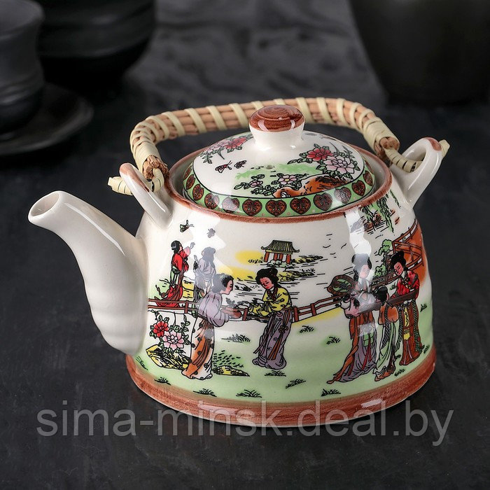 Чайник керамический заварочный с металлическим ситом «Парк», 600 мл - фото 1 - id-p211524291